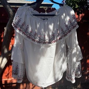 Off The Shoulder Floral Top